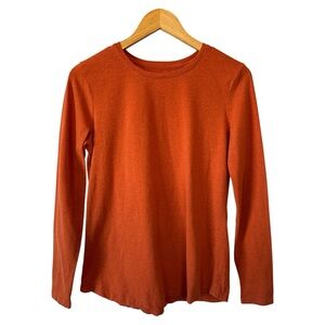 New Directions Size M Rust Long Sleeve Top